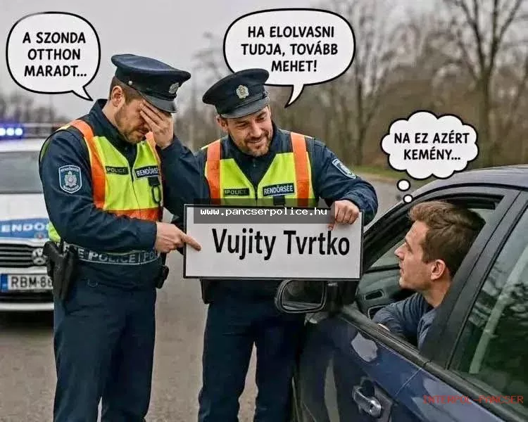 PancserPOLICE Akta #120 - A helyi ezermester a kerítés tetején ülve hóvirágot keresett egy betonozott udvar közepén.